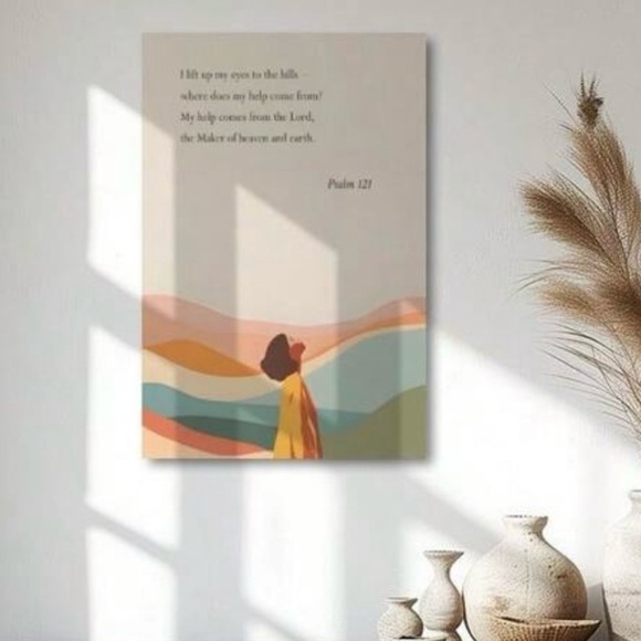 My Help Comes From the Lord Wall Art, 8x12 - Picture 2 of 8